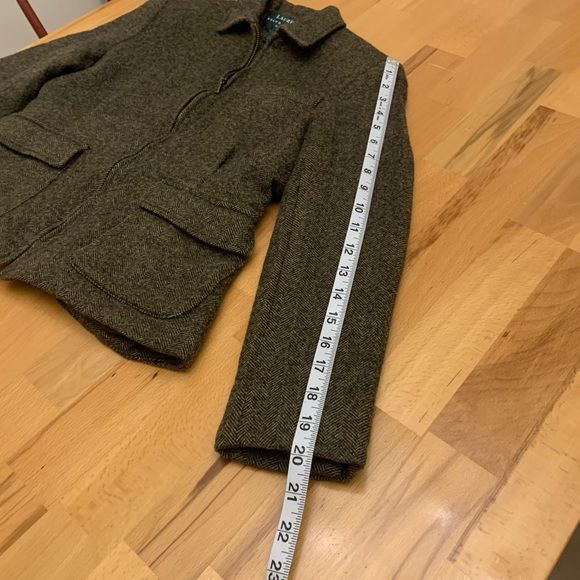 Lauren Ralph Lauren Petite chevron zipper jacket size 4P (more like a 2P) - Picture 13 of 15